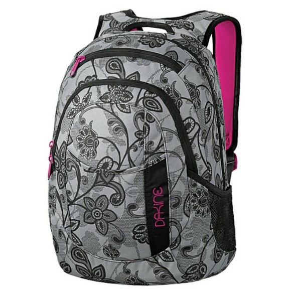 Dakine Handbags - Dakine Garden Gray Floral Lace Print Backpack